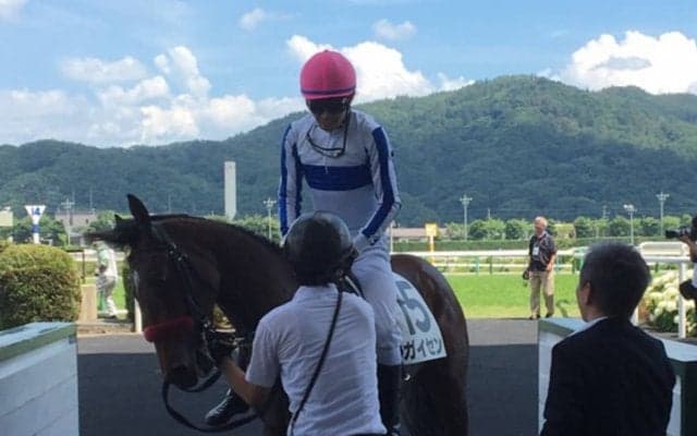 日曜福島６Ｒ新馬はダノンバラード産駒のガイセンが制す