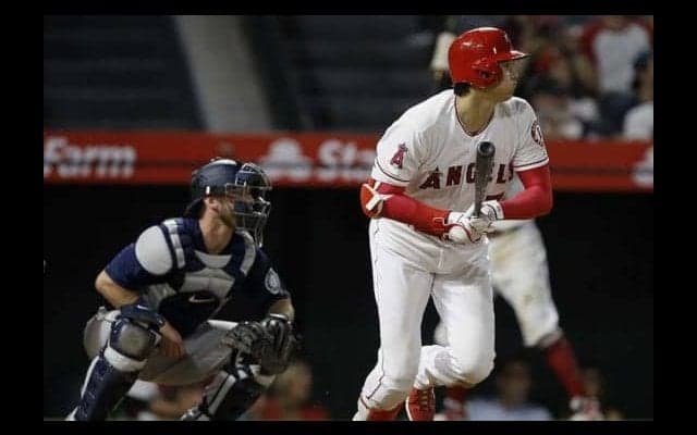 【MLB】大谷翔平、復帰後初適時打は168.2キロ　米賛辞「上手く逆方向に運んだ」