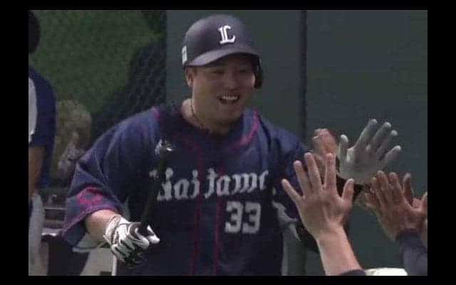 西武山川、キング独走24号2ラン　千賀から後半戦1打席目いきなりアーチ