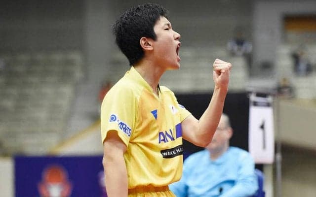 張本智和 快挙！絶対王者リオ金、馬龍に勝利＜卓球・ジャパンOP＞