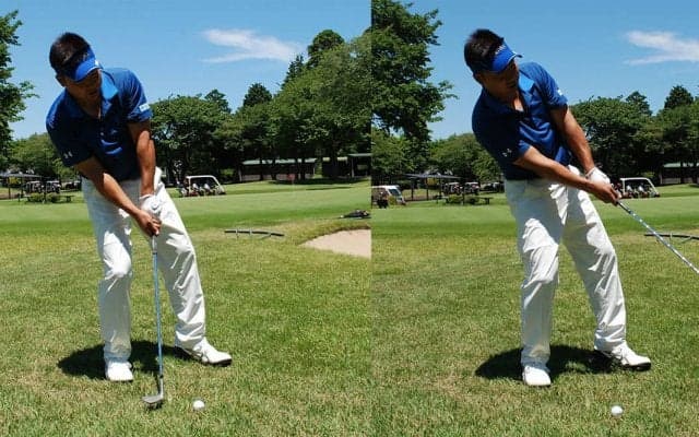 スイング軌道は「Vの字」ではなく「Uの字」　高山忠洋のロブショットの打ち方②