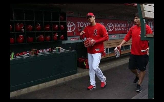 【MLB】大谷翔平、投手復帰へ向けてキャッチボール　18メートルの距離で約50球