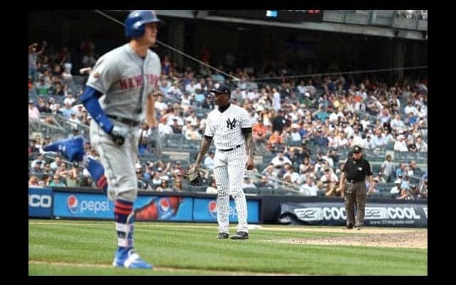 【MLB】ヤンキース勝利も…チャップマン大乱調　11球連続ボール、19球で16球ボール
