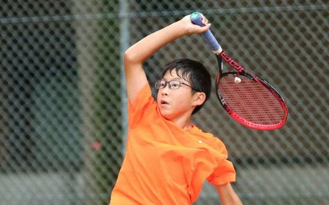 男子シングルスはノーシードの若松泰地がベスト4進出【第36回 第一生命全国小学生テニス選手権大会】