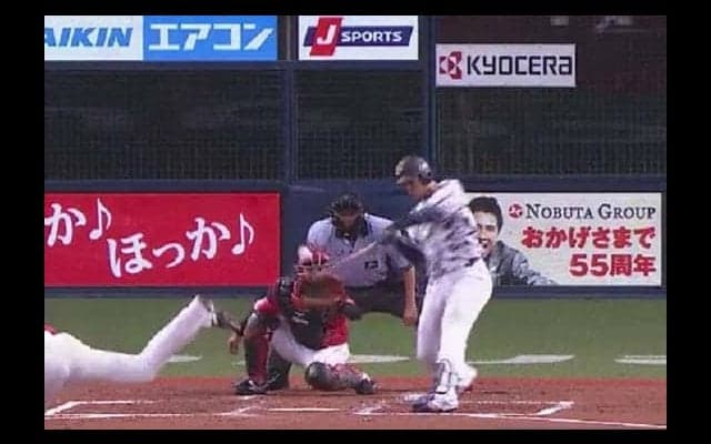 オリックス白崎が移籍後初アーチ　先制1号2ランに「全力プレーです！」