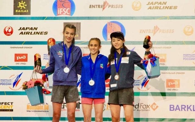 伊藤ふたばが銅メダル獲得!IFSC世界ユース選手権 モスクワ大会