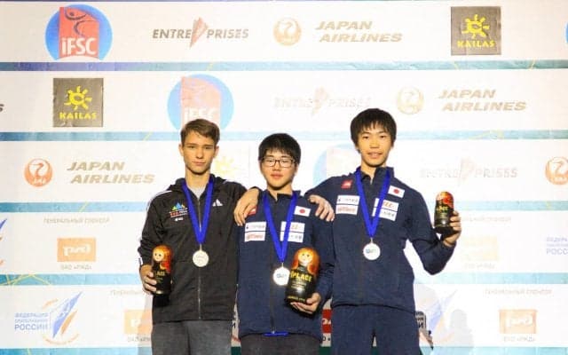男子は西田秀聖が優勝、女子は伊藤ふたばが２位 IFSC世界ユース選手権モスクワ大会