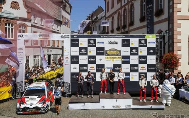 【WRC 第9戦】トヨタ・ヤリスのタナクが連勝で今季3勝目…連続1-3のトヨタ、タイトル争いも視界に