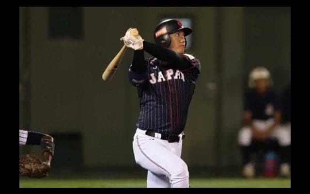 【侍U-18代表】前日先発登板の野尻、DHで2安打3打点　投打で存在感「両方で頑張りたい」