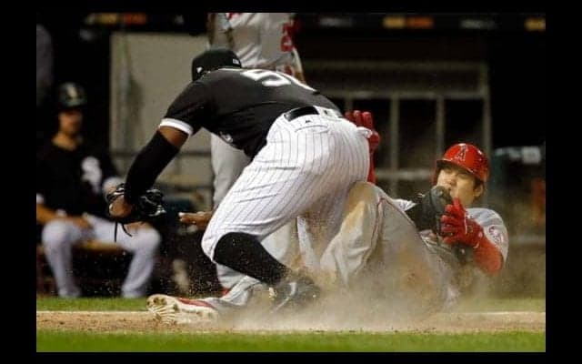 【MLB】大谷翔平、本塁突入で右太もも打撲　明日以降の出場は様子を見て判断と米報道