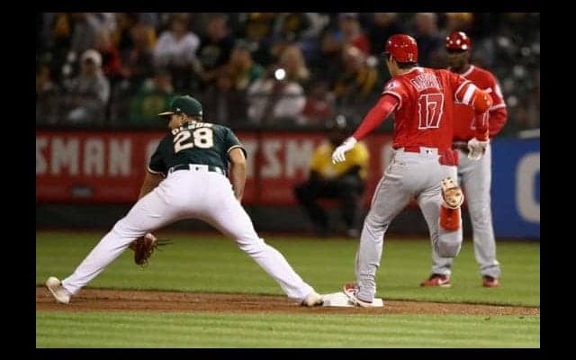 【MLB】大谷翔平、大差の展開も全力疾走で内野安打　MLB平均を上回る快足を披露