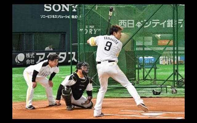 ホークス柳田が本拠地で軽め調整　22日は1軍練習に「参加させていただきます」