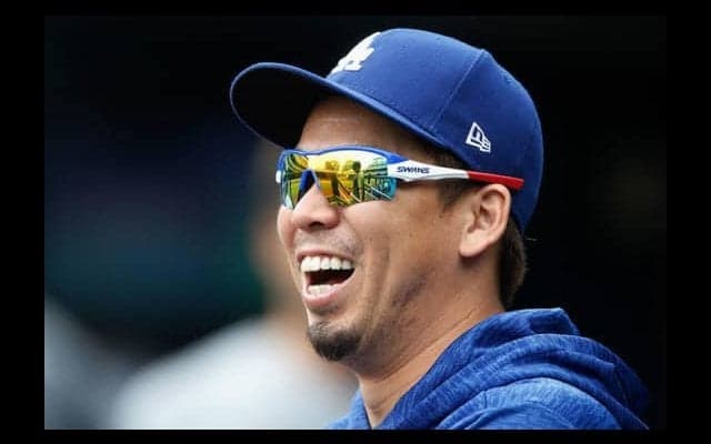 【MLB】豪華2ショットが実現　前田健太が「タカ・タナカ」と記念撮影「米でも有名人」