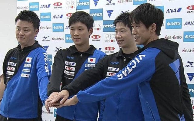 「復興を願いながら、将来的には五輪でメダル」張本智和ら男子ナショナルチームが地元で凱旋合宿