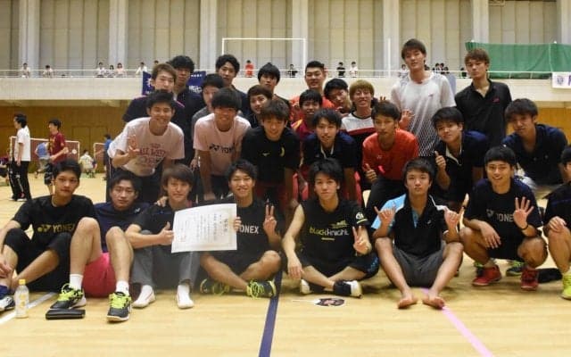 【バドミントン部男子】立命大撃破し、準優勝！