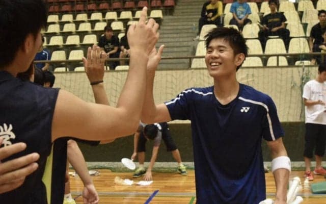 【バドミントン部男子】近大に４－１で勝利し、開幕３連勝！