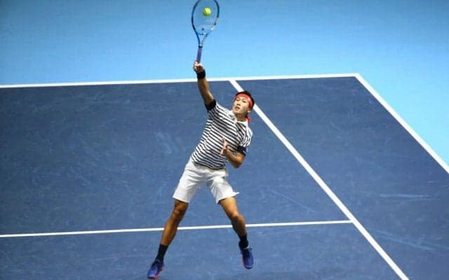 綿貫陽介 ツアー本戦初勝利。2回戦の相手ラオニッチには「勢いでどうにかするしかない」[楽天ジャパンオープン]