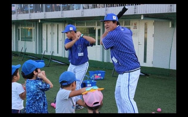 横浜市以外で初　川崎球場の跡地でDeNAのベースボールスクール体験会開催