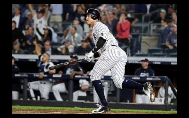 【MLB WCゲーム】ジャッジ先制2ランはPO史上最速187キロの弾丸アーチ　飛距離も130Mの特大弾