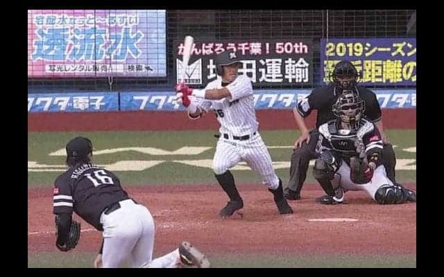 ロッテ岡田、引退試合でワースト記録更新後に734日ぶり＆60打席ぶりヒット