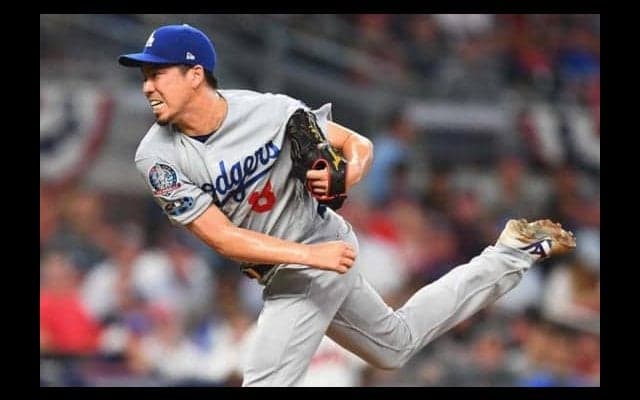 【MLB】前田健太がPO初登板、ヒヤリ大飛球も無失点で2度雄叫び　ド軍は3勝1敗で突破