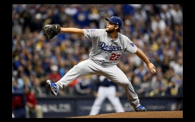 【MLB】ド軍カーショー、リーグ優勝決定S初戦で4回途中5失点KO　投手に被弾で呆然