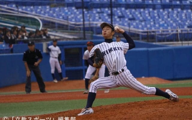【野球部】田中誠、志願の先発７回１失点も。投手戦制せず、５季連続で慶大から勝ち点とれず