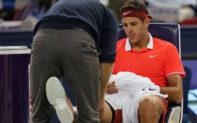 デル ポトロの怪我は右膝蓋骨の骨折と判明。「Nitto ATPファイナルズ」欠場の可能性も。