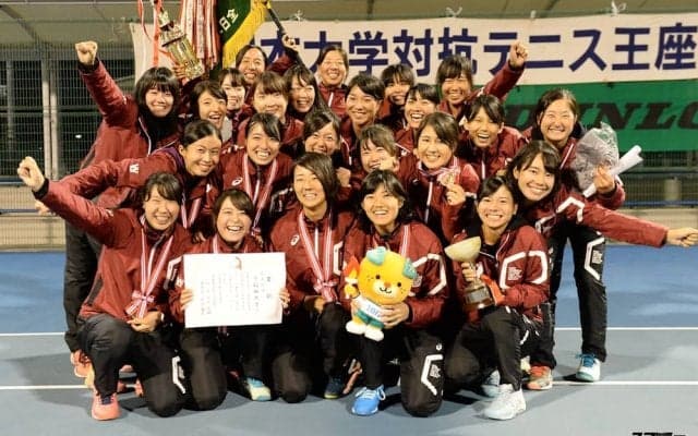 早稲田が経験値の差を見せて亜細亜を破り、13連覇達成【平成30年度 全日本大学対抗テニス王座決定試合 女子】