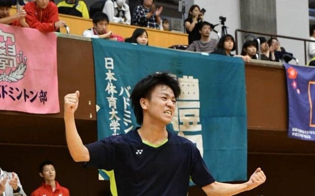 【バドミントン部男子】 北里が自身初の全日本総合出場決定！