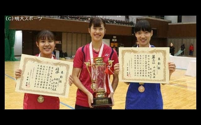 上杉・鈴木成組、女子創部史上初インカレ制覇！　十河主将は自己最高位のベスト４入り／全日本学生選手権