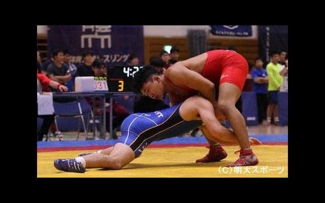 引退目前・奥田が健闘！　敗者復活戦から明大勢唯一のメダル目指す／全日本大学グレコローマン選手権
