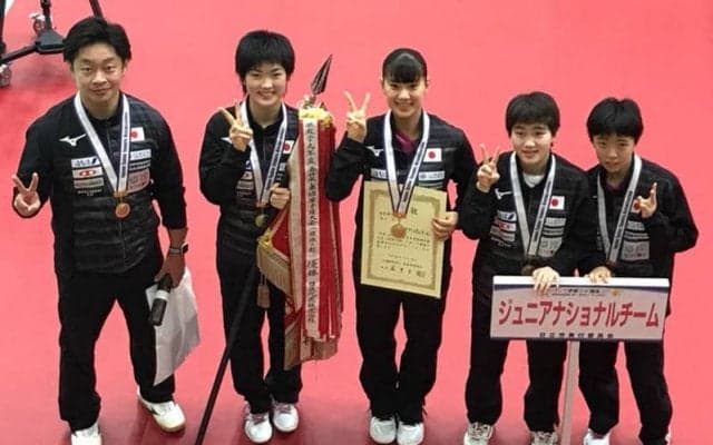長﨑美柚ら卓球次世代が躍動！ジュニアナショナルチームが初優勝＜全日本選手権＞