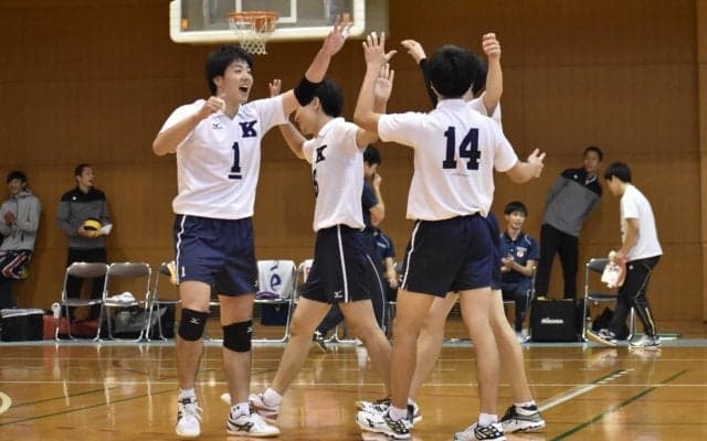 【バレーボール部男子】 同大に勝利し、上位リーグ２勝目！