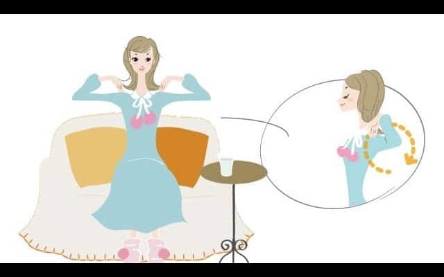 朝1分の「ぽかぽか肩甲骨体操」