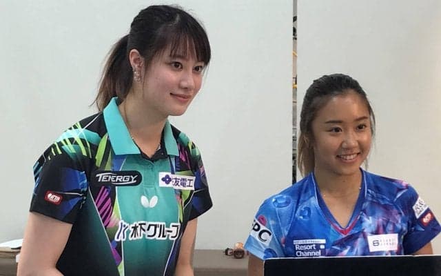 【卓球】木下アビエル神奈川の浜本由惟、森薗美月がイベントに登場　森薗「本番に強いかも」観客を魅了