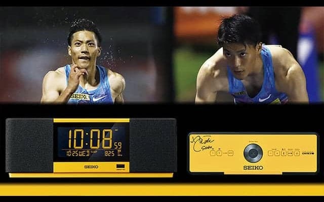 セイコークロック、山縣亮太特別仕様の「マルチサウンドクロック」発売