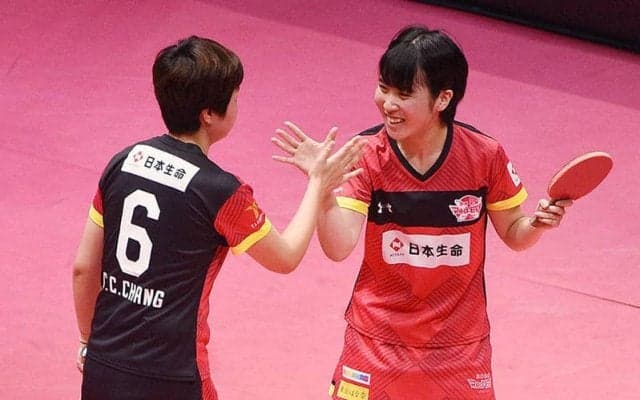 平野美宇ペアが初戦快勝！開幕戦勝利に向けて好スタート【Tリーグ】