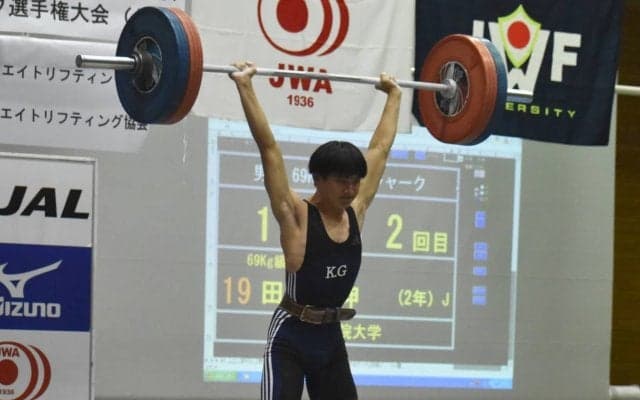 【重量挙部】 インカレ１日目、田口が自己記録更新！