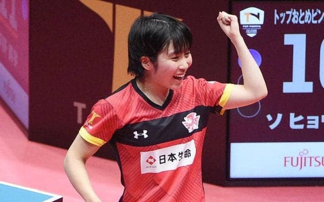 平野美宇 シングルス・ダブルス2勝の大活躍！日本生命が歴史的初勝利【Tリーグ】