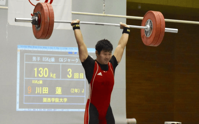 【重量挙部】 川田が自己記録を更新！