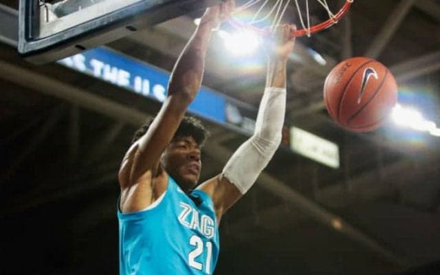 NCAA新シーズン開幕、ゴンザガ大の八村塁が開幕戦でキャリアハイ33得点の大活躍