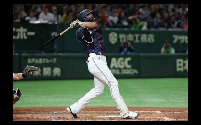 【日米野球】柳田のフルスイングにMLB公式が注目「我々に”マン振り\"が何たるかを示した」