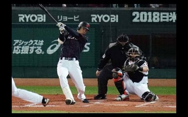 【日米野球】侍ジャパン秋山がランニング本塁打！　左翼浅め飛球を野手が後逸→一気に生還