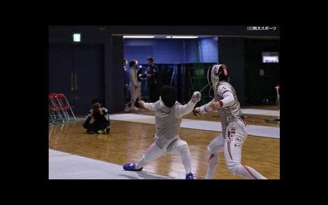 男子フルーレ　絶対王者・法大に敗れベスト８／全日本大学選手権