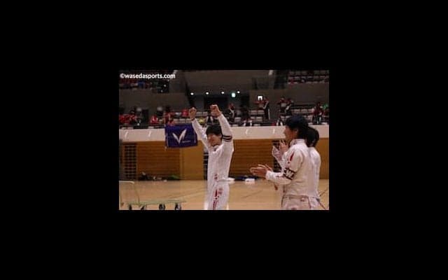 男子エペ団体、悲願の関カレ優勝！