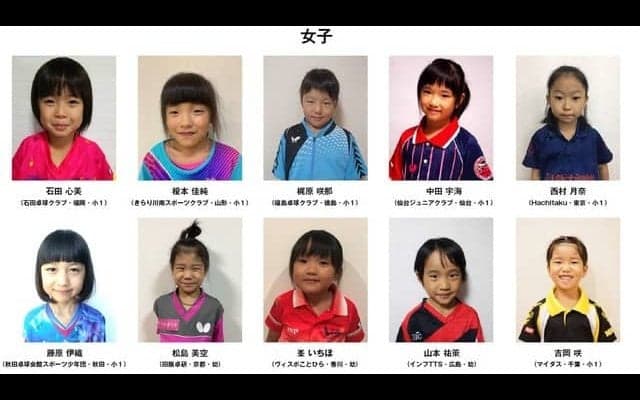 日本初のU-7卓球選手特別強化プログラムとして「強化合宿」を実施