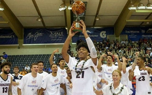 招待大会の決勝でスター軍団デューク大を撃破、ゴンザガ大のエース八村塁がMVP！