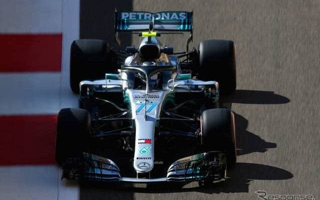 【F1 アブダビGP】シーズン最終戦の初日はバルテリ・ボッタスがトップタイムをマーク