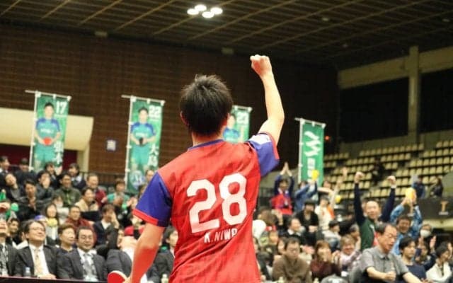 【Tリーグ】丹羽が水谷に一矢報いる　「友達にガッツポーズ」＜11/24 KM東京 vs 琉球＞